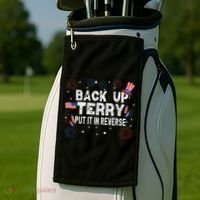 Back Up Terry Put It In Reverse Funny 4th Of July Golf Towel thumb 2
