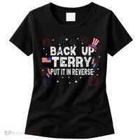 Back Up Terry Put It In Reverse Funny 4th Of July Women's T-Shirt thumb 0