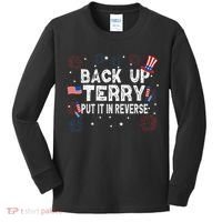 Back Up Terry Put It In Reverse Funny 4th Of July Kids Long Sleeve Shirt thumb 0