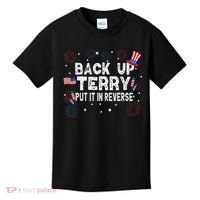 Back Up Terry Put It In Reverse Funny 4th Of July Kids T-Shirt thumb 0