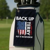 Back Up Terry Put It In Reverse Funny 4th of July Golf Towel thumb 2