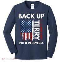 Back Up Terry Put It In Reverse Funny 4th of July Kids Long Sleeve Shirt thumb 0