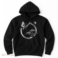 Butterflies And Bonzai Tree Japanese Ink Hoodie thumb 0