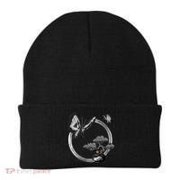 Butterflies And Bonzai Tree Japanese Ink Beanie thumb 0