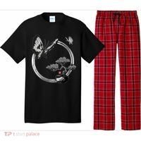 Butterflies And Bonzai Tree Japanese Ink Pajama Set thumb 0