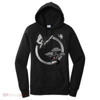 Butterflies And Bonzai Tree Japanese Ink Women's Hoodie thumb 0