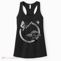 Butterflies And Bonzai Tree Japanese Ink Women's Tank Top thumb 0