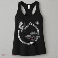 Butterflies And Bonzai Tree Japanese Ink Women's Tank Top thumb 3