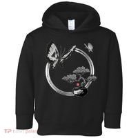 Butterflies And Bonzai Tree Japanese Ink Toddler Hoodie thumb 0