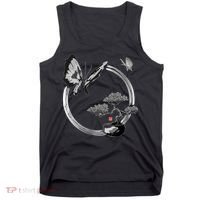 Butterflies And Bonzai Tree Japanese Ink Tank Top thumb 0