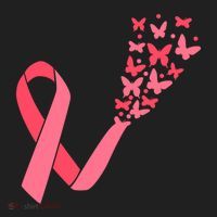 Butterfly Burst Breast Cancer Ribbon Women's Sweatshirt thumb 2