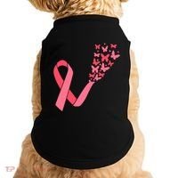 Butterfly Burst Breast Cancer Ribbon Doggie Tank thumb 0