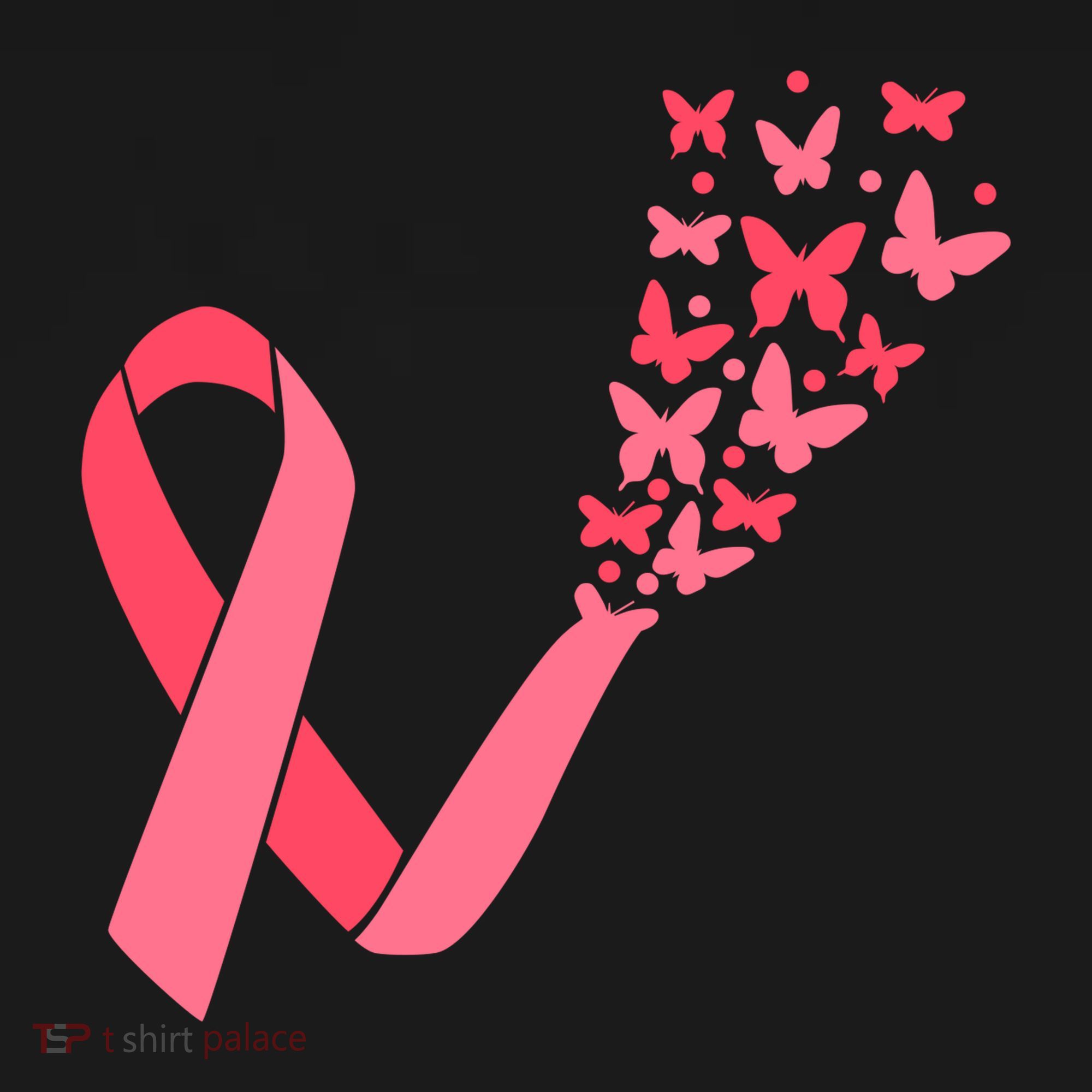 Butterfly Burst Breast Cancer Ribbon Women's Hoodie