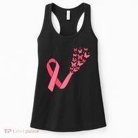 Butterfly Burst Breast Cancer Ribbon Women's Tank Top thumb 0