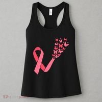 Butterfly Burst Breast Cancer Ribbon Women's Tank Top thumb 3