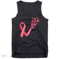Butterfly Burst Breast Cancer Ribbon Tank Top thumb 0