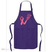 Butterfly Burst Breast Cancer Ribbon Apron thumb 0