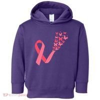 Butterfly Burst Breast Cancer Ribbon Toddler Hoodie thumb 0
