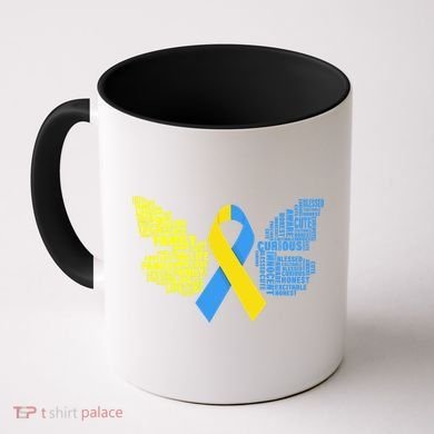 Butterfly Down Syndrome Inspiring Words Coffee Mug