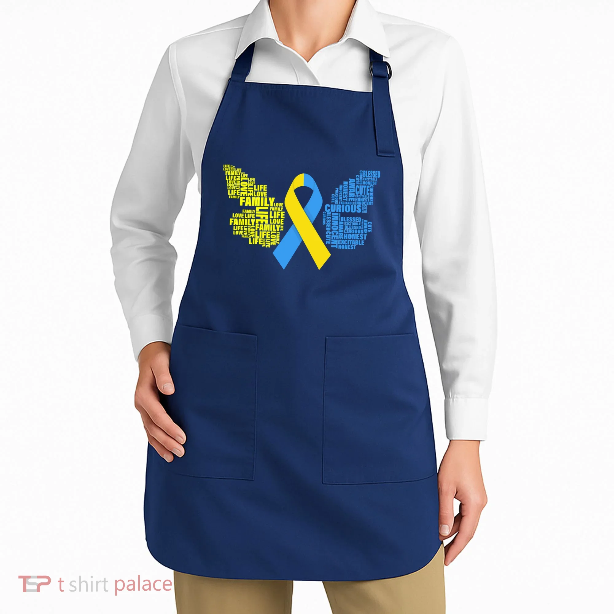 Butterfly Down Syndrome Inspiring Words Apron