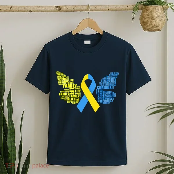 Butterfly Down Syndrome Inspiring Words T-Shirt