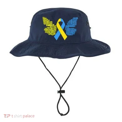 Butterfly Down Syndrome Inspiring Words Bucket Hat