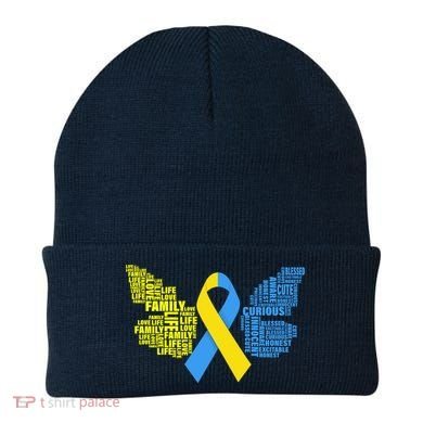 Butterfly Down Syndrome Inspiring Words Beanie