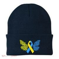 Butterfly Down Syndrome Inspiring Words Beanie thumb 0