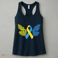 Butterfly Down Syndrome Inspiring Words Women's Tank Top thumb 3