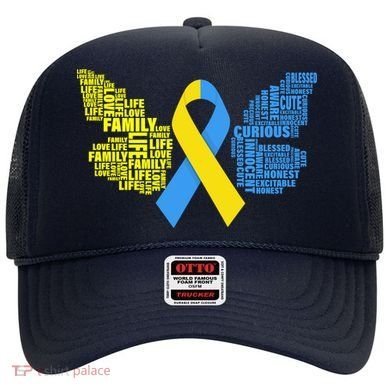 Butterfly Down Syndrome Inspiring Words Hat