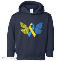 Butterfly Down Syndrome Inspiring Words Toddler Hoodie thumb 0