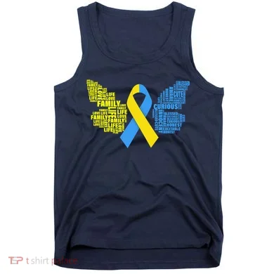 Butterfly Down Syndrome Inspiring Words Tank Top