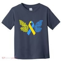Butterfly Down Syndrome Inspiring Words Toddler T-Shirt thumb 0