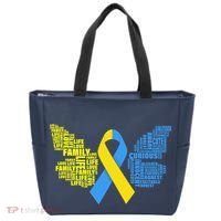 Butterfly Down Syndrome Inspiring Words Tote Bag thumb 0
