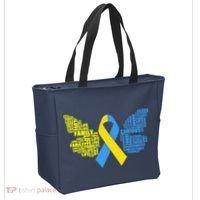 Butterfly Down Syndrome Inspiring Words Tote Bag thumb 2