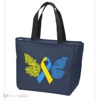 Butterfly Down Syndrome Inspiring Words Tote Bag thumb 3