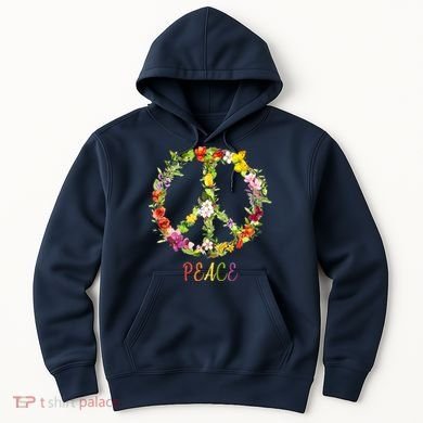 Butterfly Flower Peace Sign Hoodie