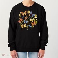 Butterfly Garden Flowers Women's Sweatshirt thumb 0