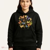 Butterfly Garden Flowers Hoodie thumb 5