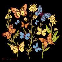 Butterfly Garden Flowers Hoodie thumb 7