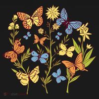 Butterfly Garden Flowers Apron thumb 3
