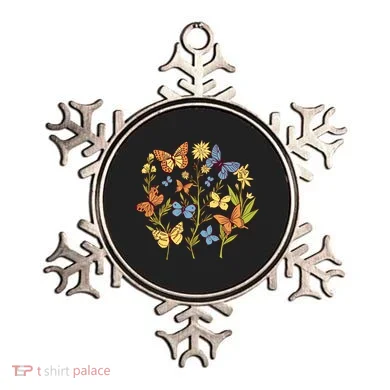 Butterfly Garden Flowers Ornament