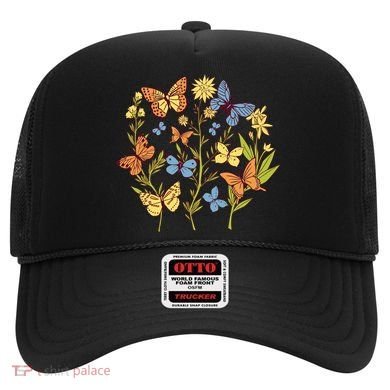 Butterfly Garden Flowers Hat