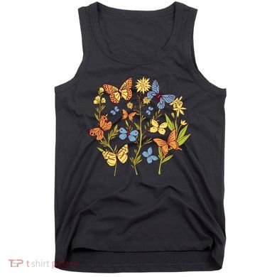 Butterfly Garden Flowers Tank Top