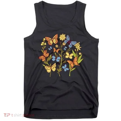 Butterfly Garden Flowers Tank Top