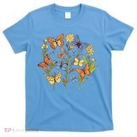 Butterfly Garden Flowers T-Shirt thumb 0