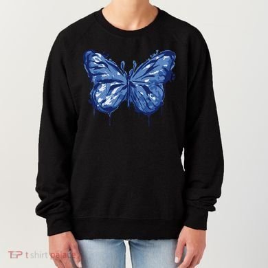 Butterfly Ink Dripping Women's Sweatshirt