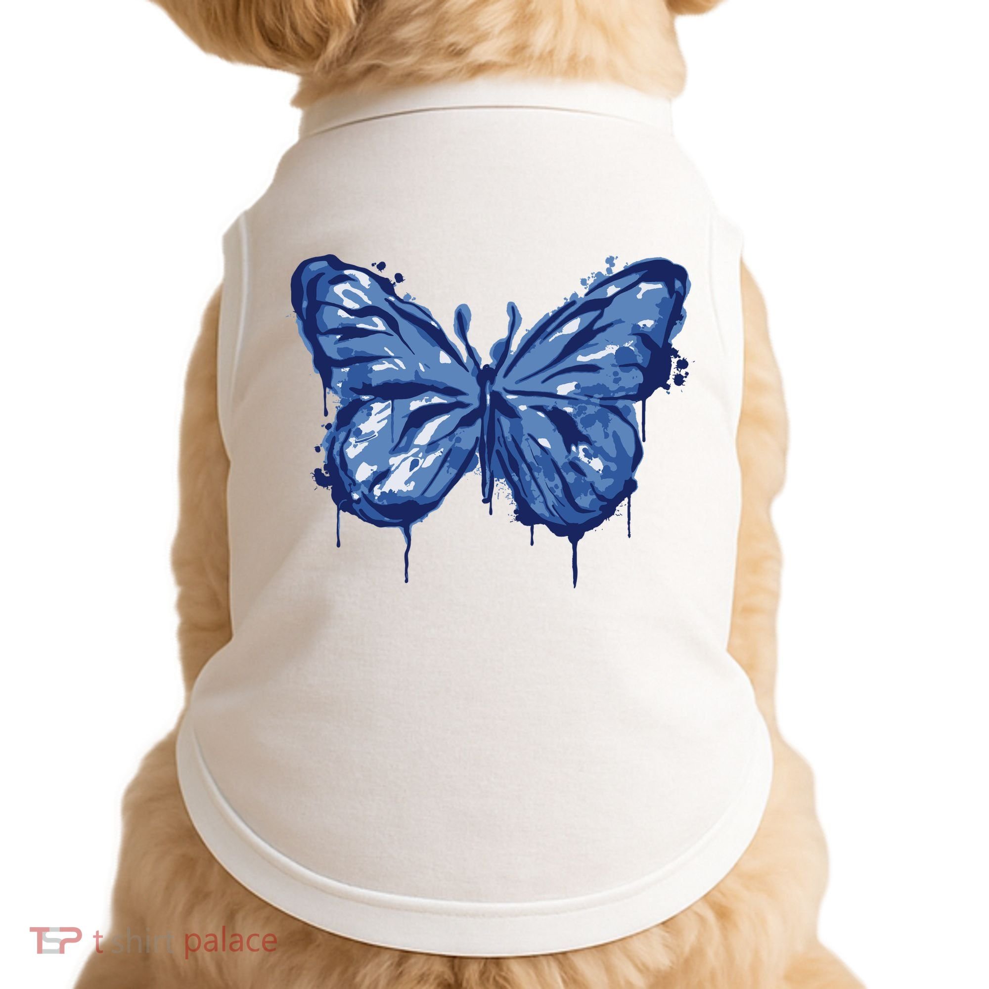 Butterfly Ink Dripping Doggie Tank