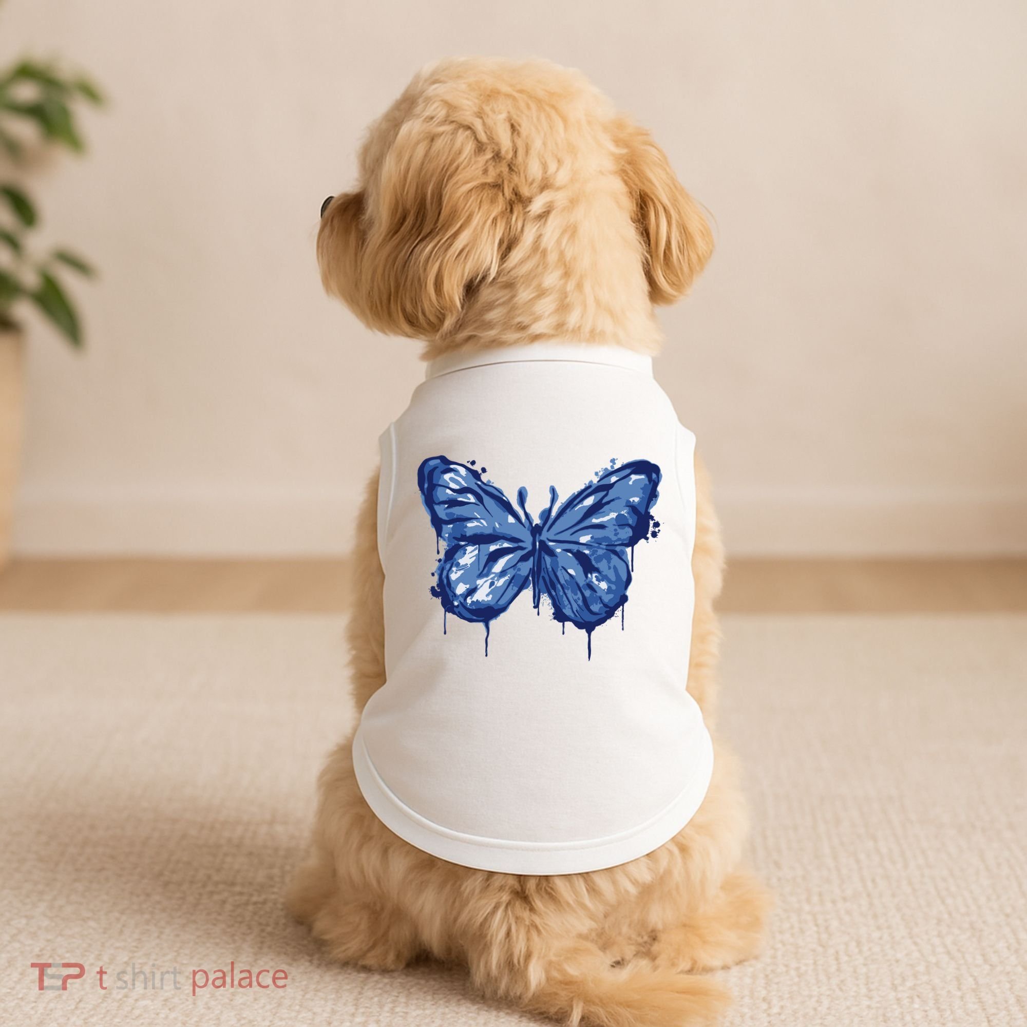 Butterfly Ink Dripping Doggie Tank