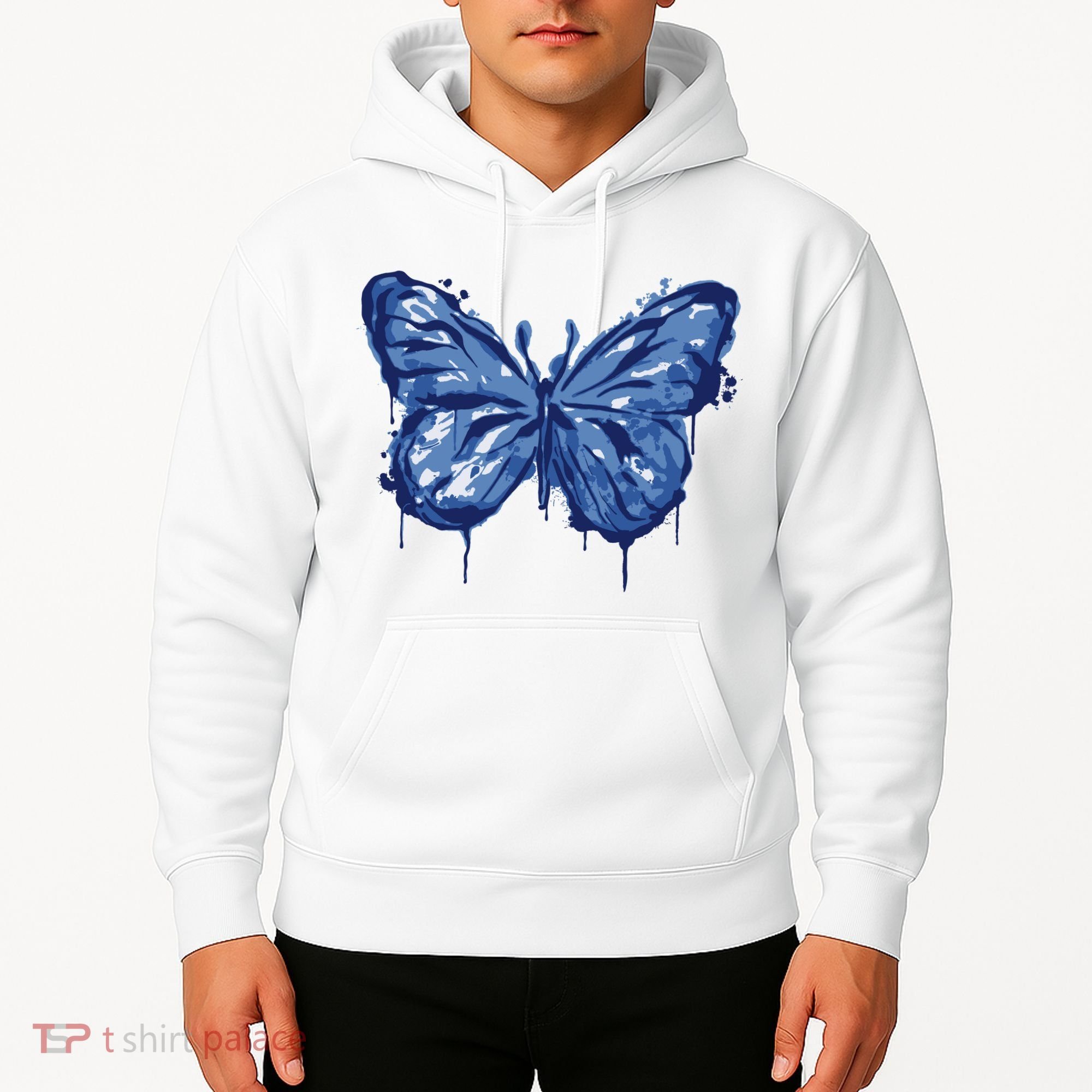 Butterfly Ink Dripping Hoodie